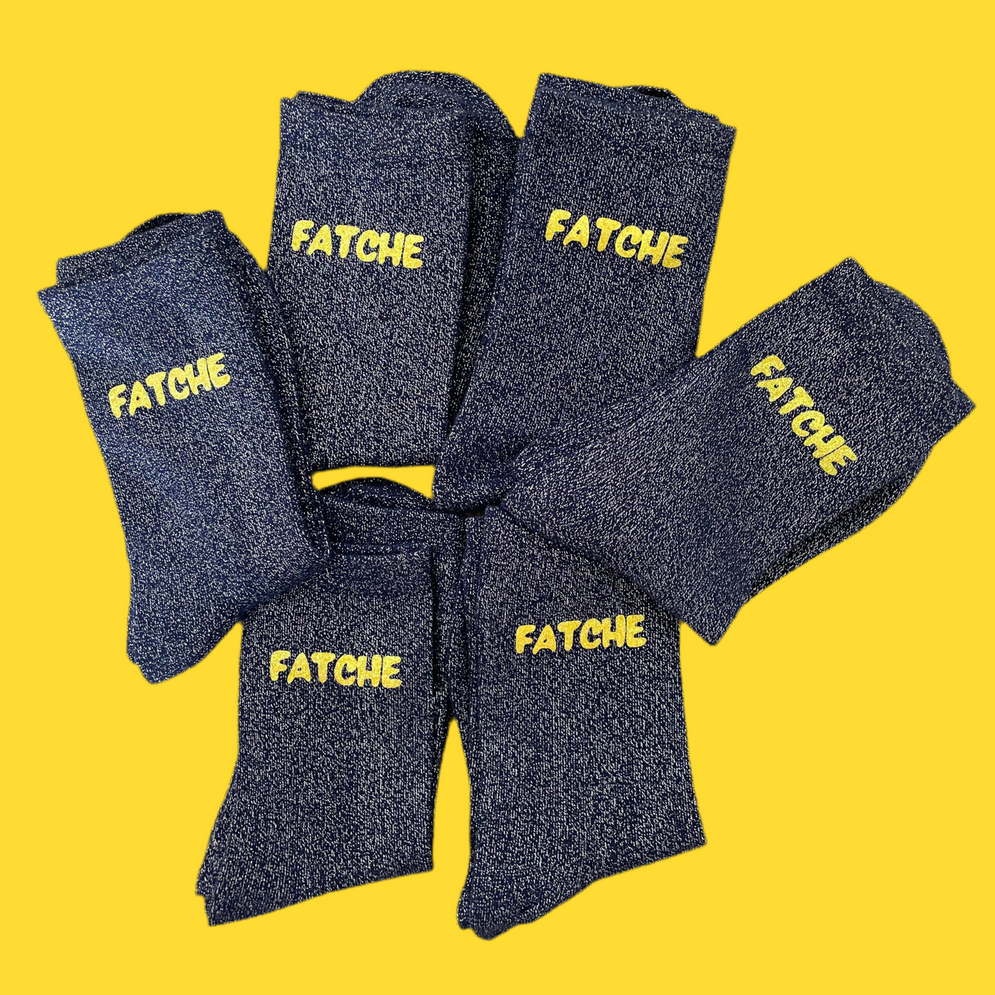 Chaussettes FATCHE x Les Dealeuses de Paillettes ✨